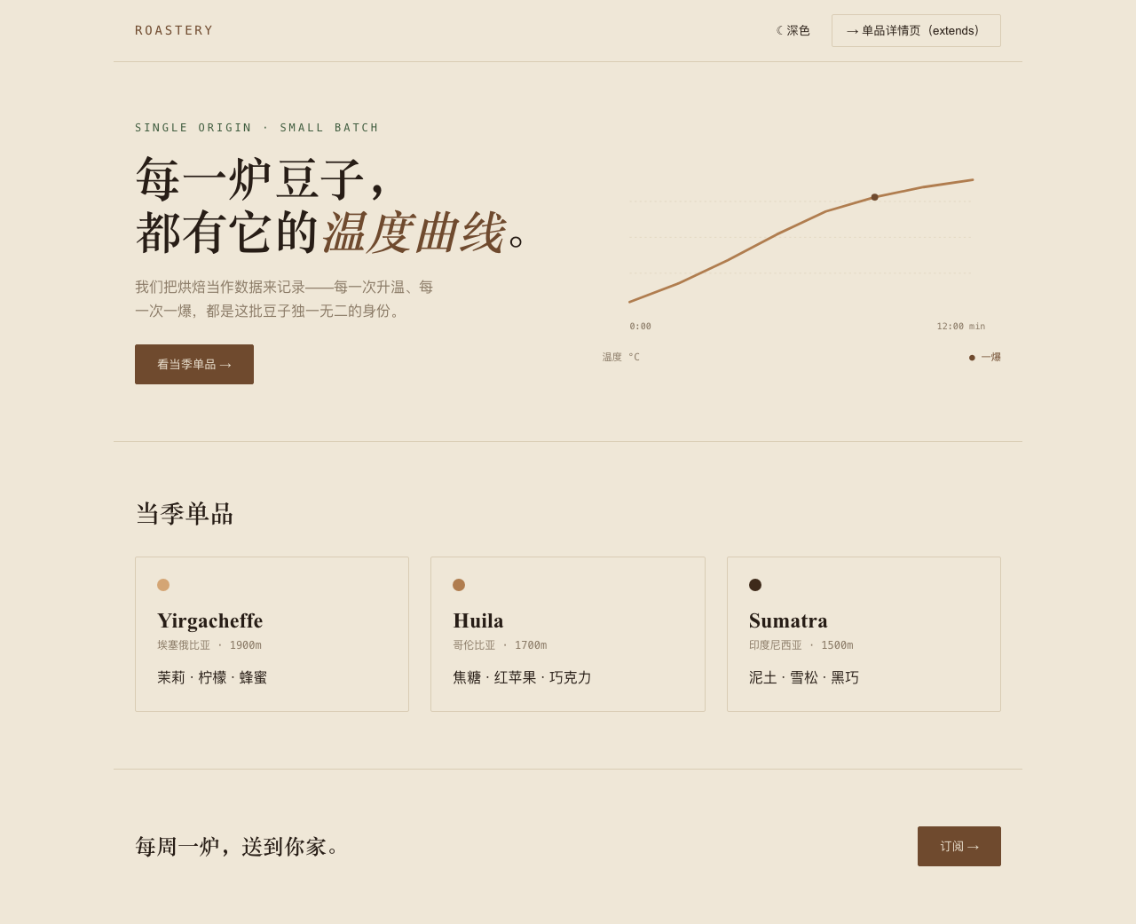 首页设计(light)